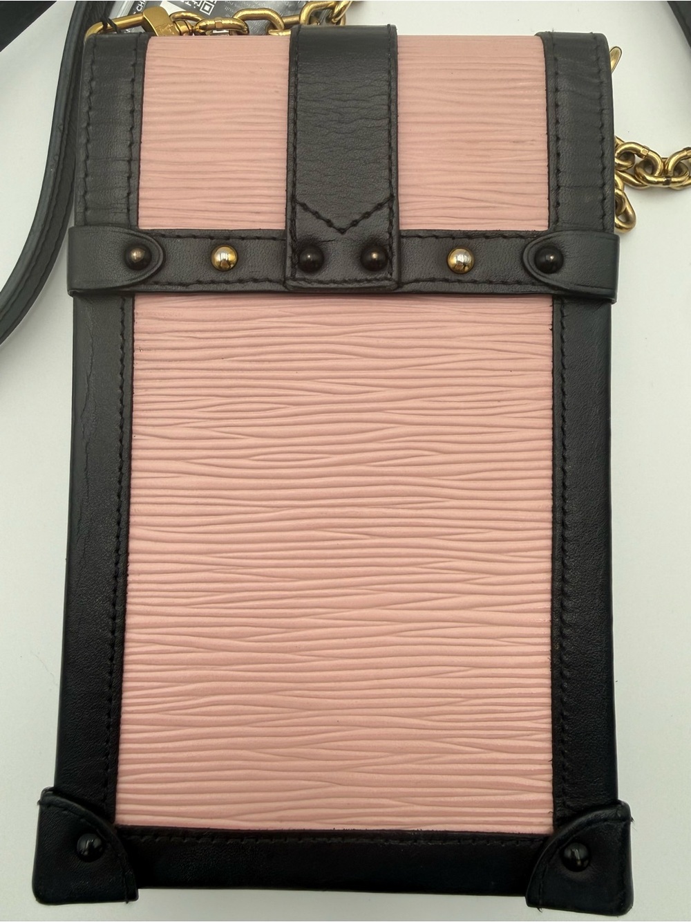 Louis Vuitton Rose Ballerine Epi Vertical Trunk Crossbody Bag - Picture 4 of 16